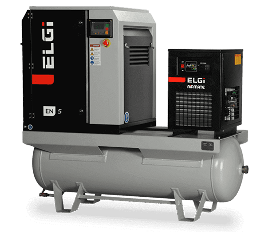 EN Series oil-lubricated screw air compressors