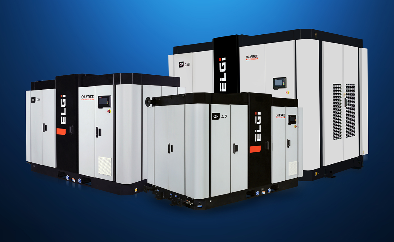 ELGi OF series Oil-Free Rotary Screw Air Compressors From 45 to 450 kW